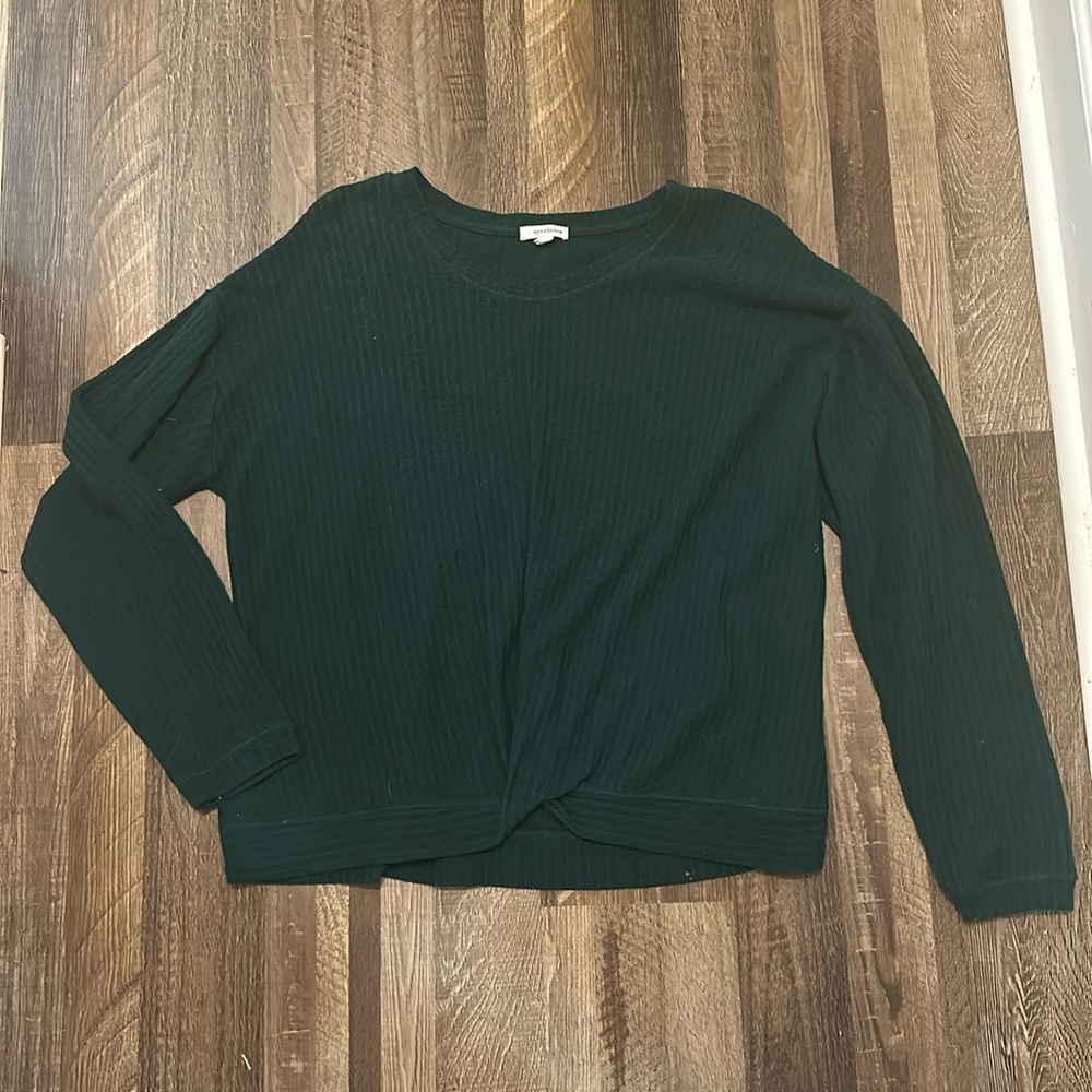 Dark green waffle tee